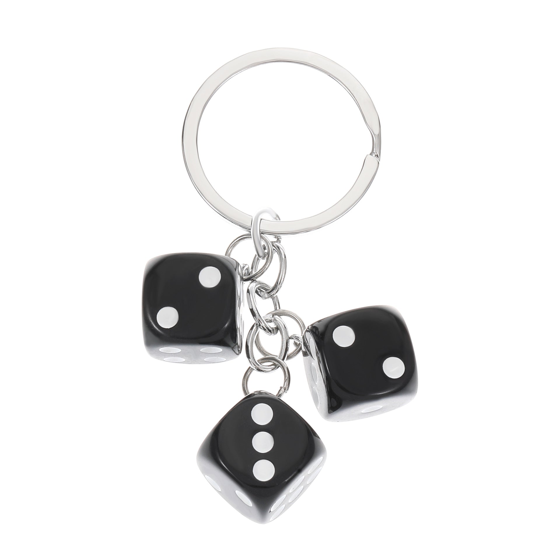 Wholesale Creative Resin Dice Keychain